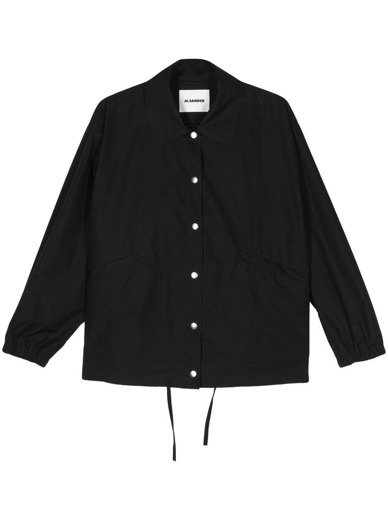 black cotton jacket by Selfnex