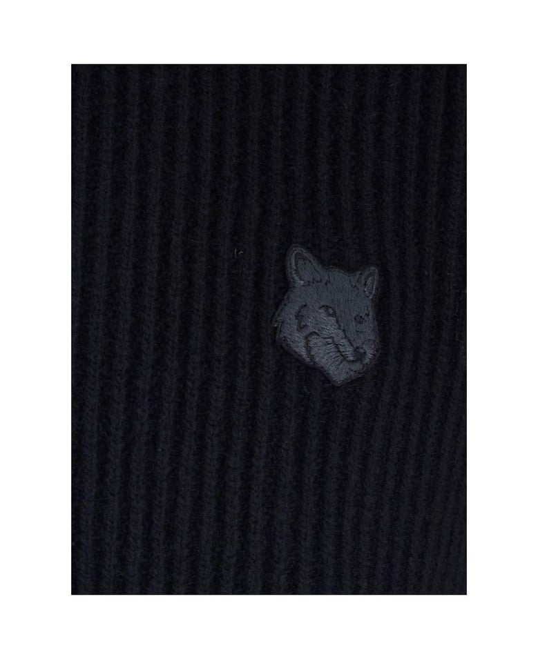 fox head wool ribbed polo jumper by Selfnex