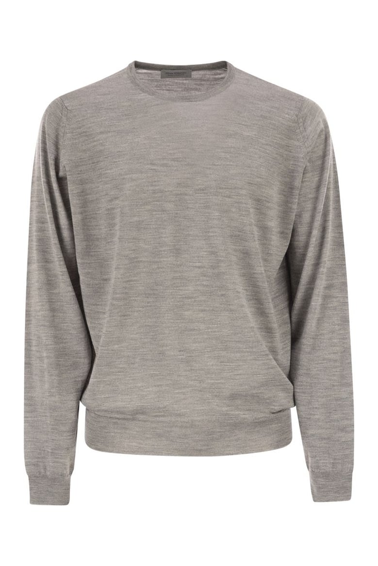 lundy - crew neck jumper in extra-fine merino wool by Selfnex