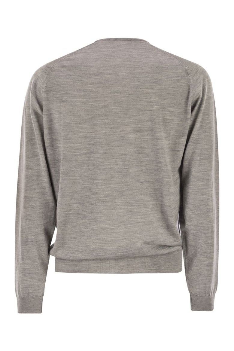 lundy - crew neck jumper in extra-fine merino wool by Selfnex
