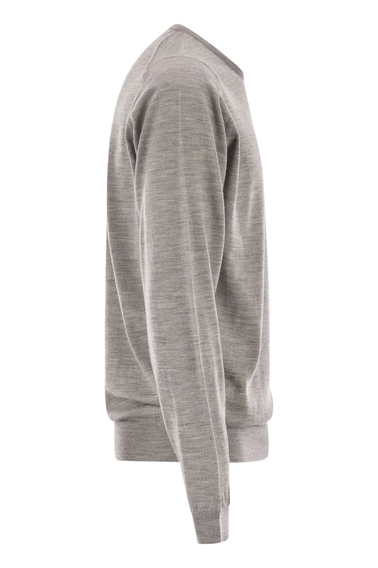 lundy - crew neck jumper in extra-fine merino wool by Selfnex