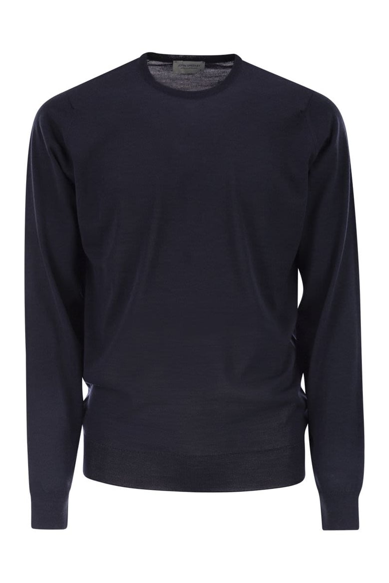 lundy - crew neck jumper in extra-fine merino wool by Selfnex
