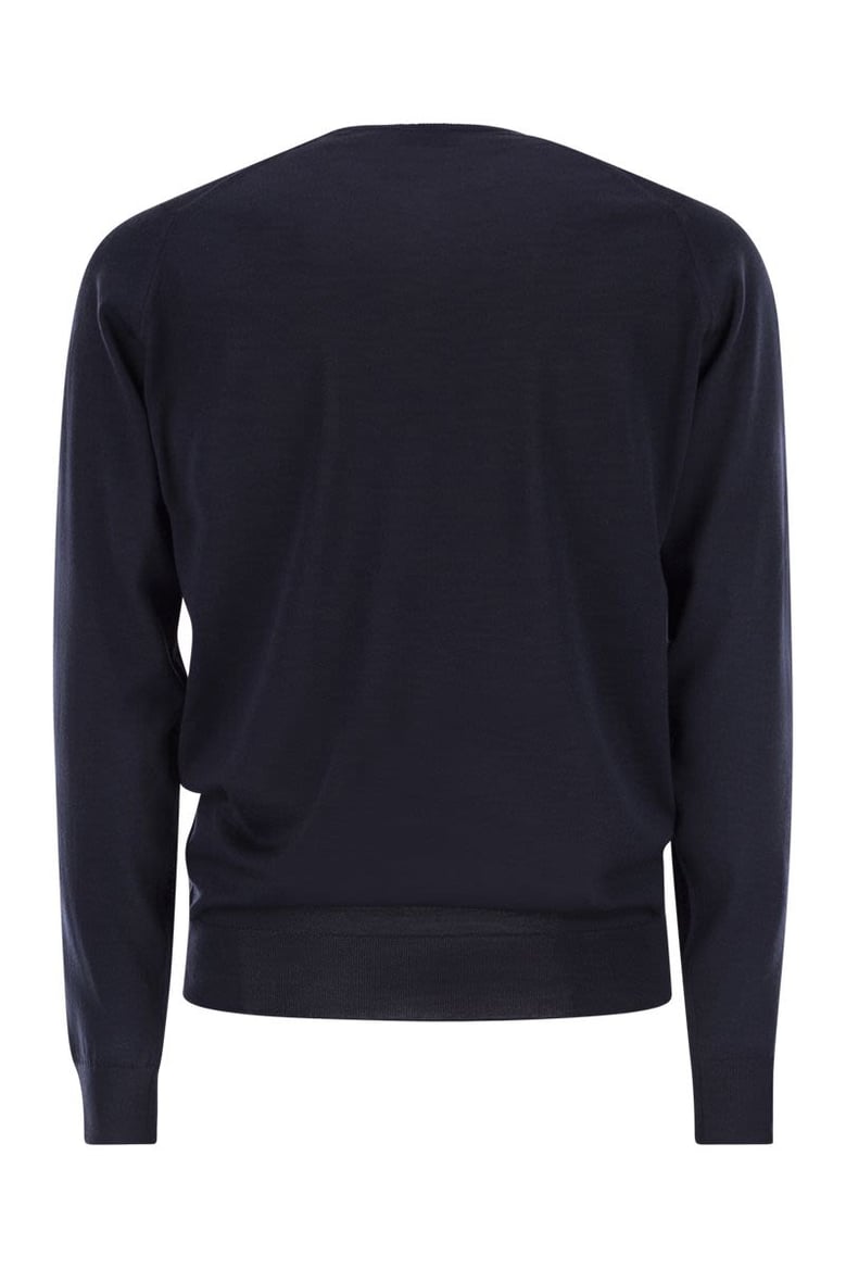 lundy - crew neck jumper in extra-fine merino wool by Selfnex