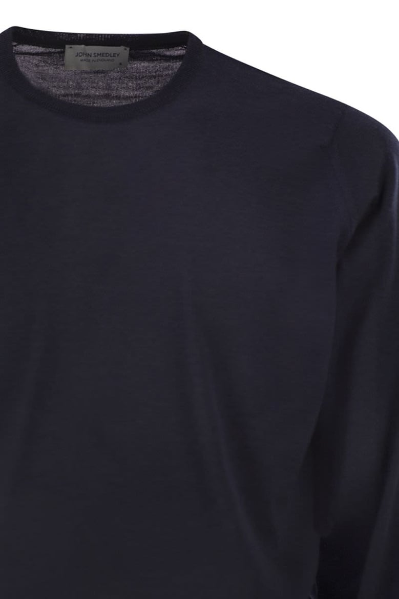 lundy - crew neck jumper in extra-fine merino wool by Selfnex