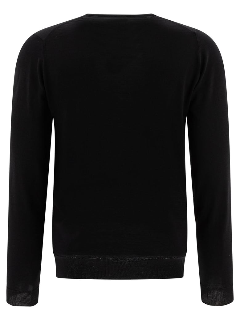 lundy - crew neck jumper in extra-fine merino wool by Selfnex