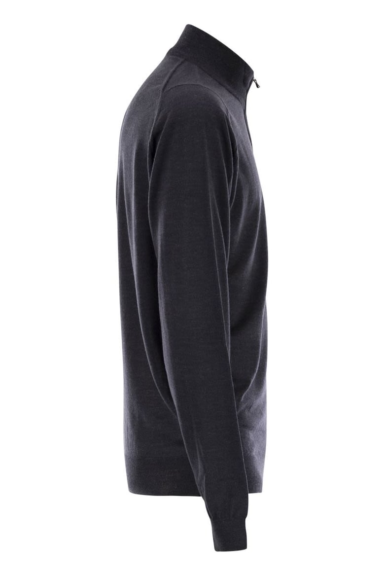 barrow - high-neck jumper with half zip by Selfnex