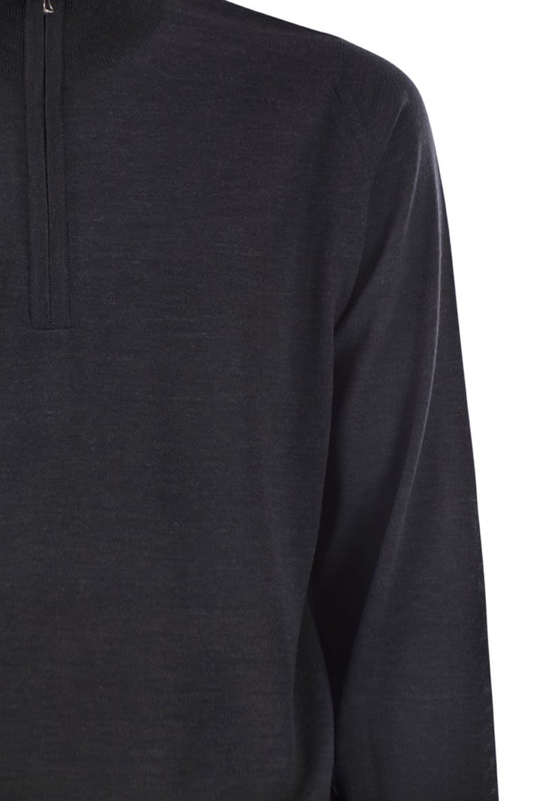 barrow - high-neck jumper with half zip by Selfnex