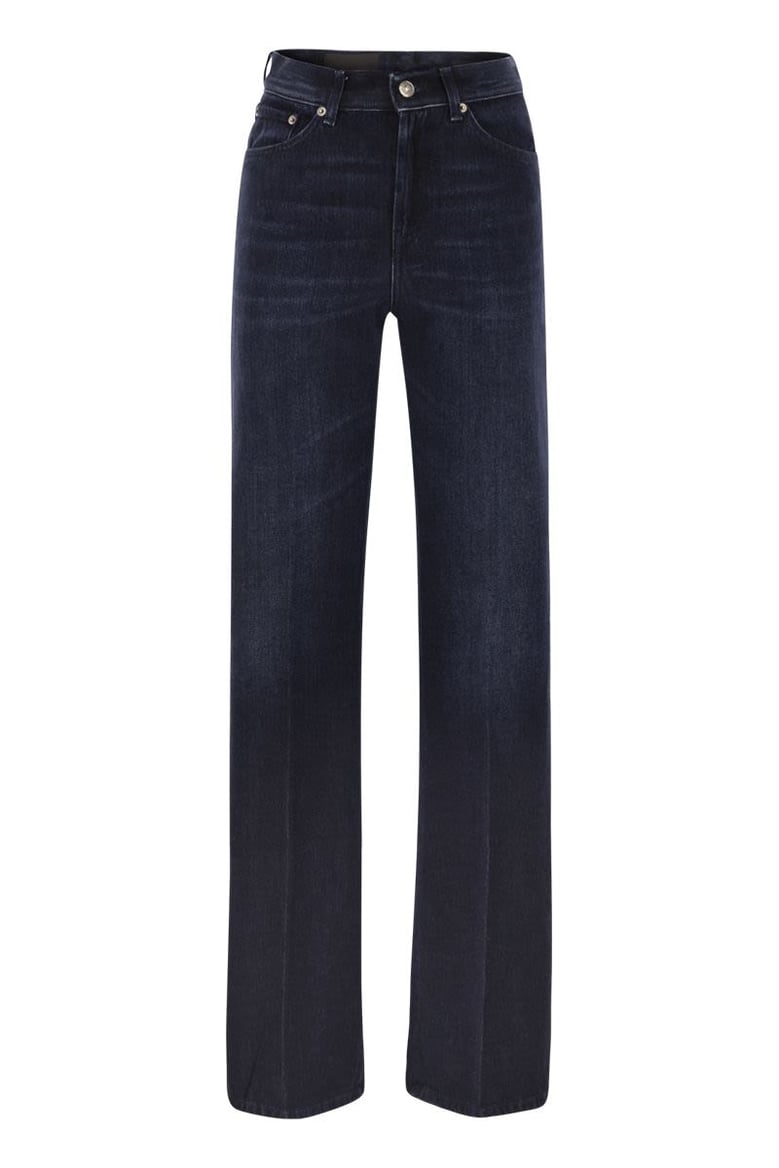 amber - five-pocket wide-leg jeans by Selfnex