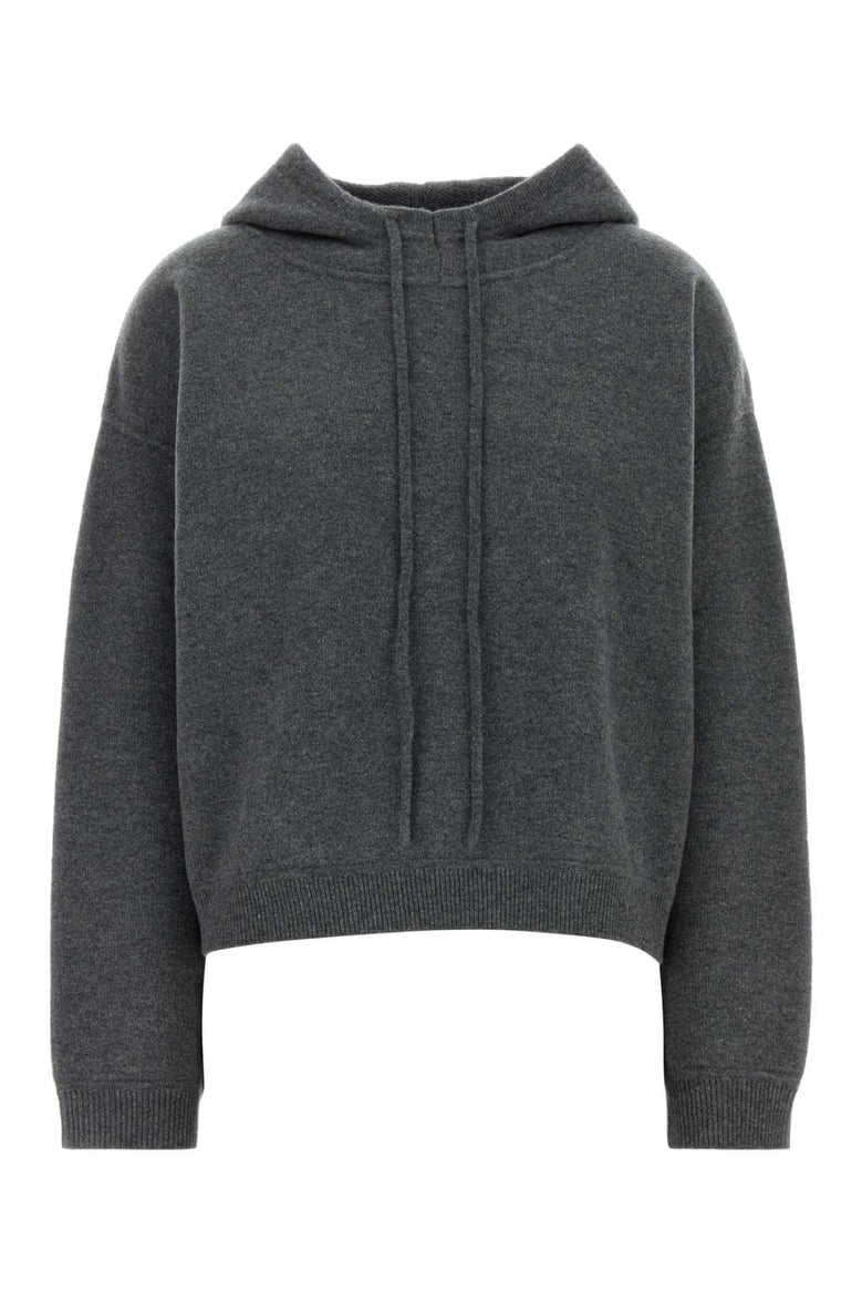 charcoal cashmere oversize sarla sweater by Selfnex