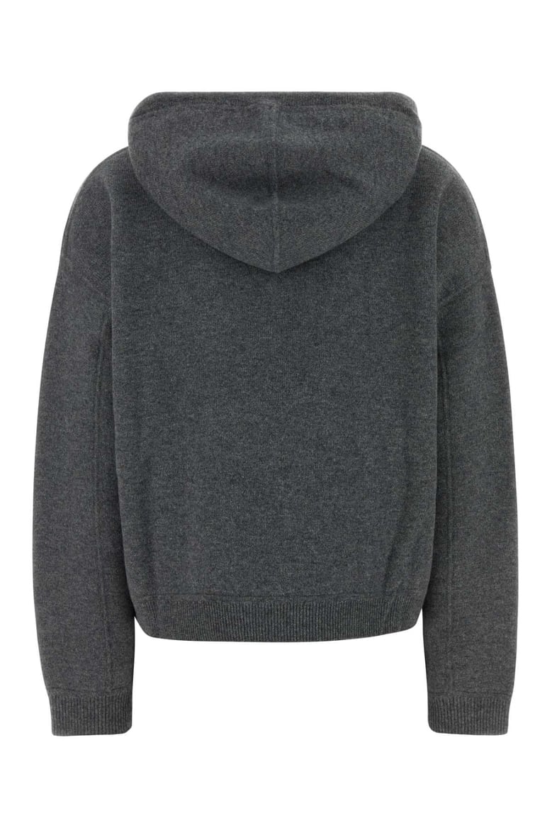 charcoal cashmere oversize sarla sweater by Selfnex