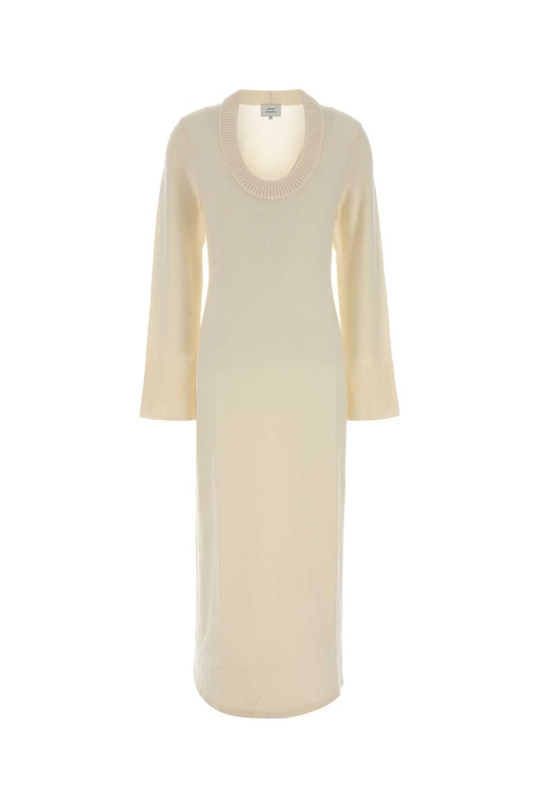 ivory wool blend ari dress by Selfnex