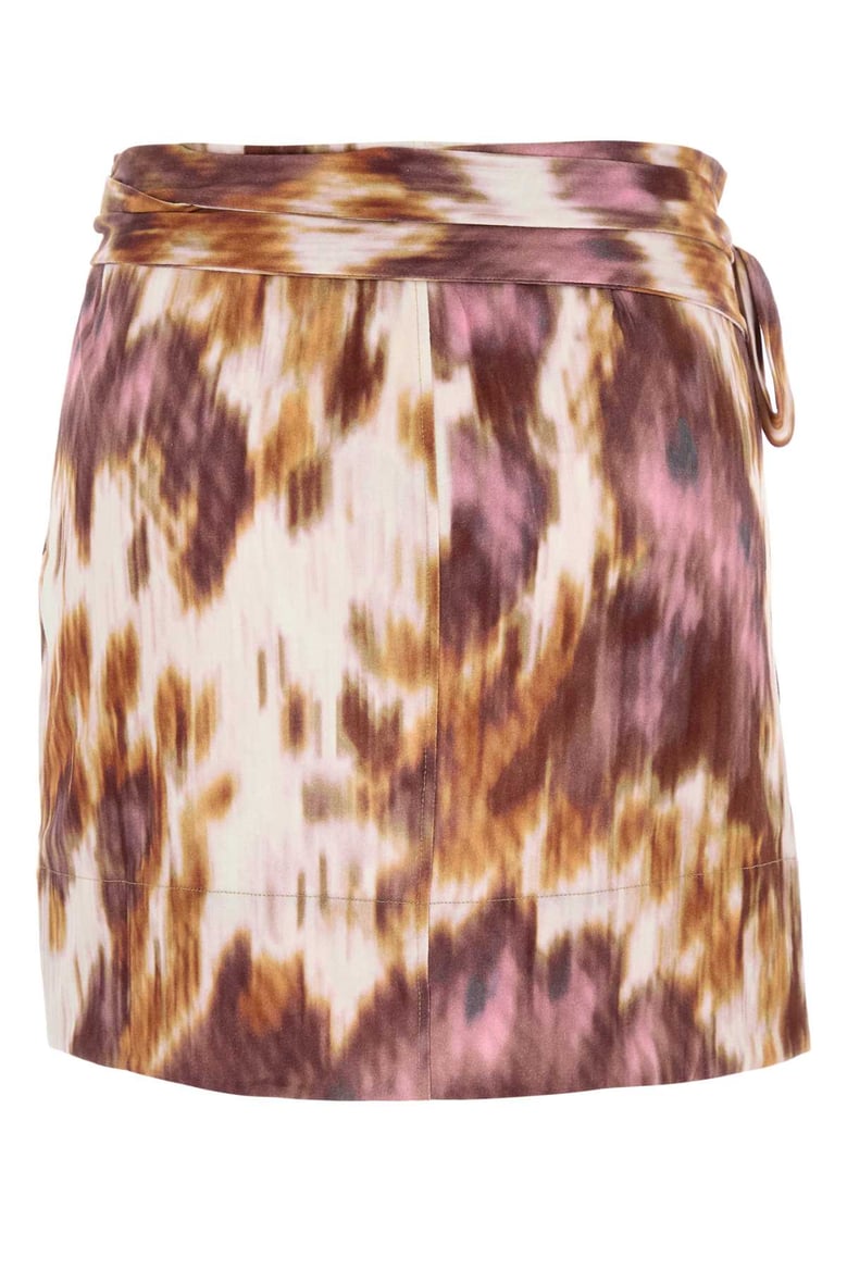 printed cotton berenice mini skirt by Selfnex