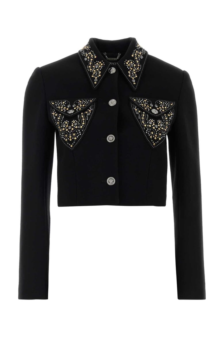 black wool blazer by Selfnex