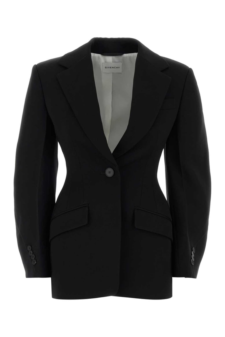 black wool blazer by Selfnex