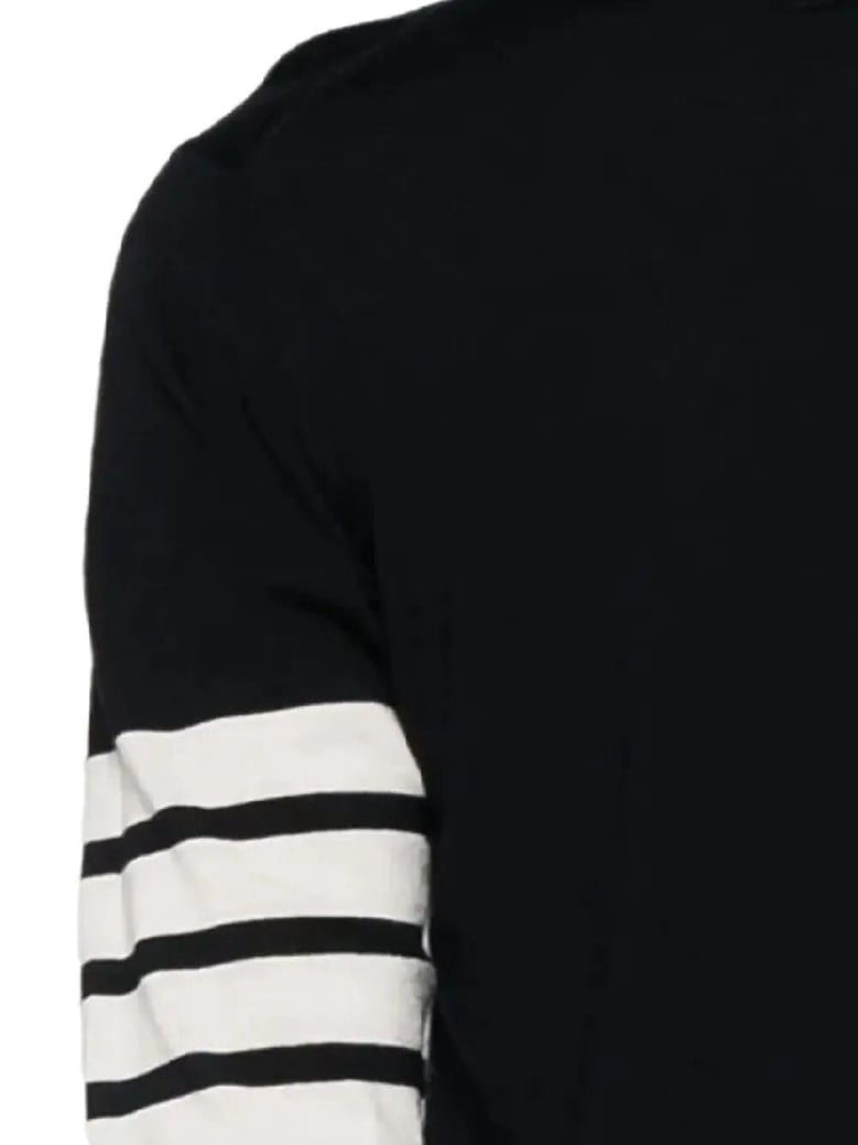 relaxed fit polo with 4 bar in fine merino wool by Selfnex
