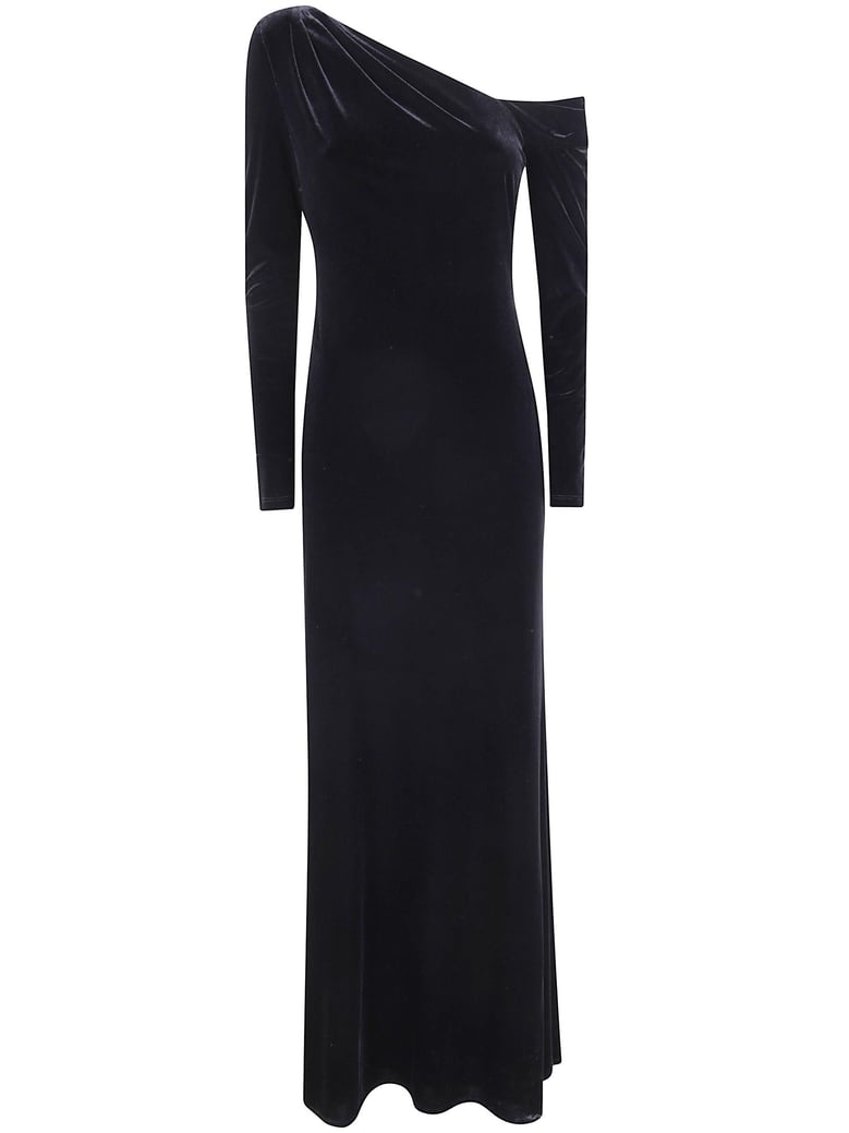 cateema long sleeves gown long dress by Selfnex
