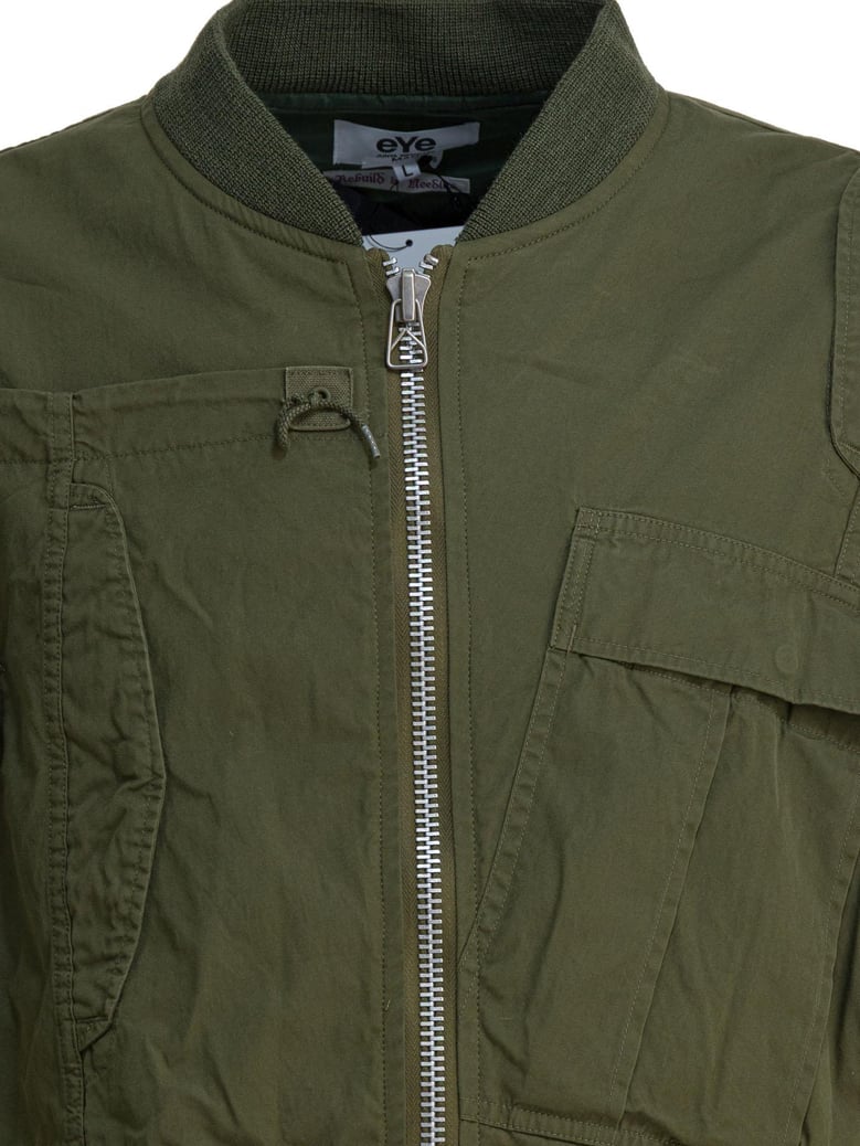 green cotton parka jacket by Selfnex