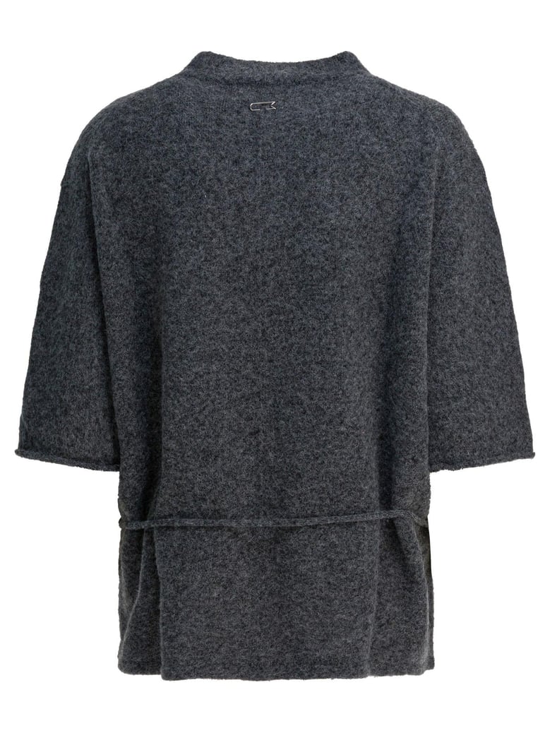 wool-blend crew-neck sweater by Selfnex