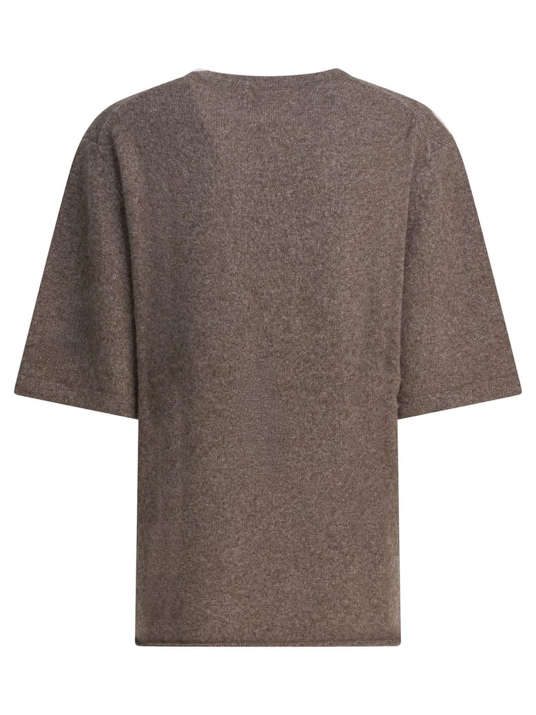 raven crewneck sweater in wool blend by Selfnex