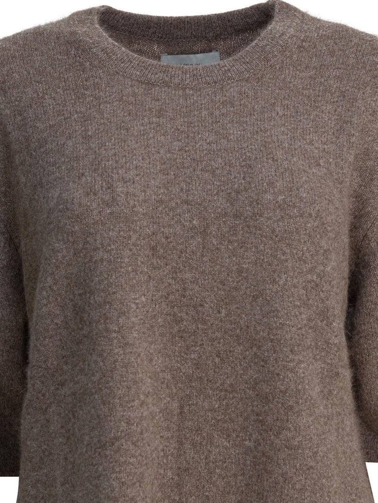 raven crewneck sweater in wool blend by Selfnex