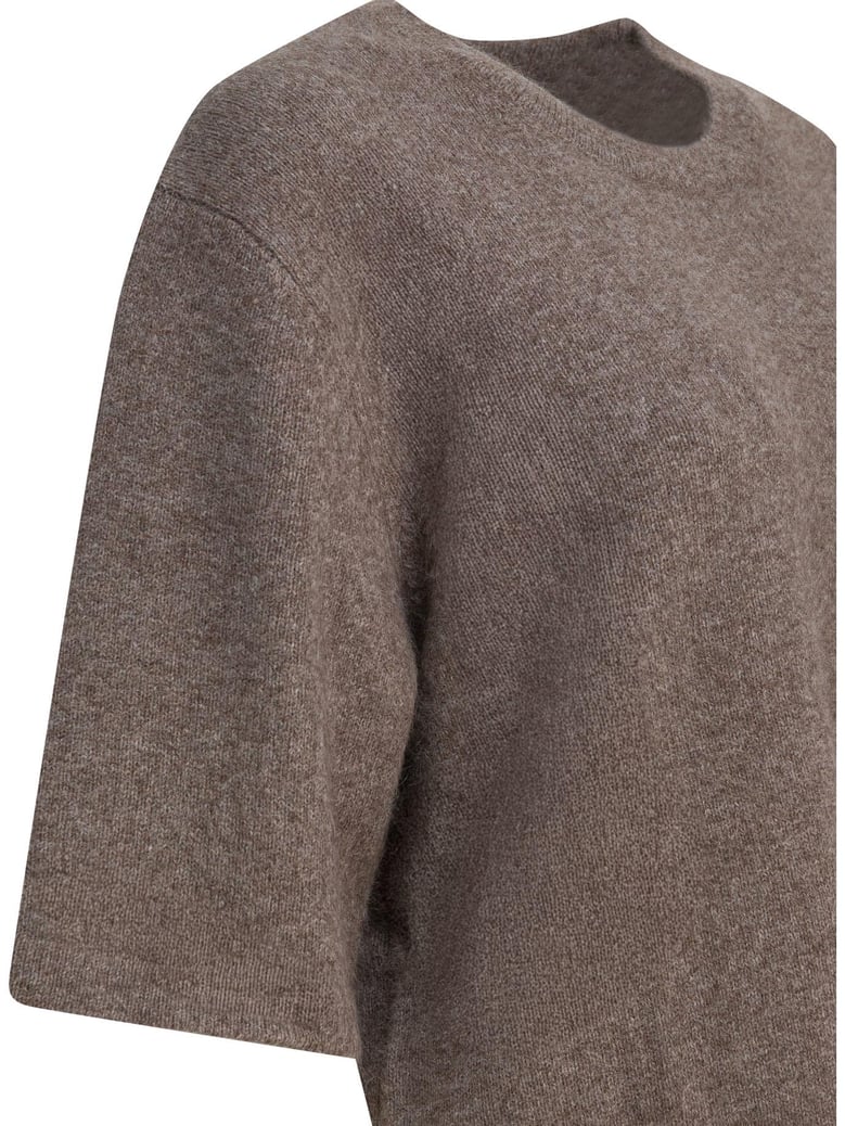 raven crewneck sweater in wool blend by Selfnex