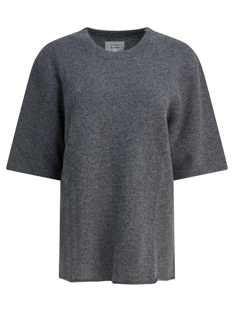 raven crewneck sweater in wool blend by Selfnex