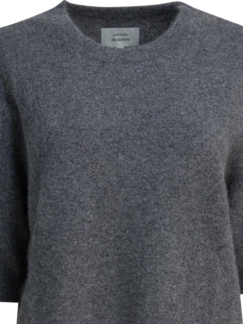 raven crewneck sweater in wool blend by Selfnex