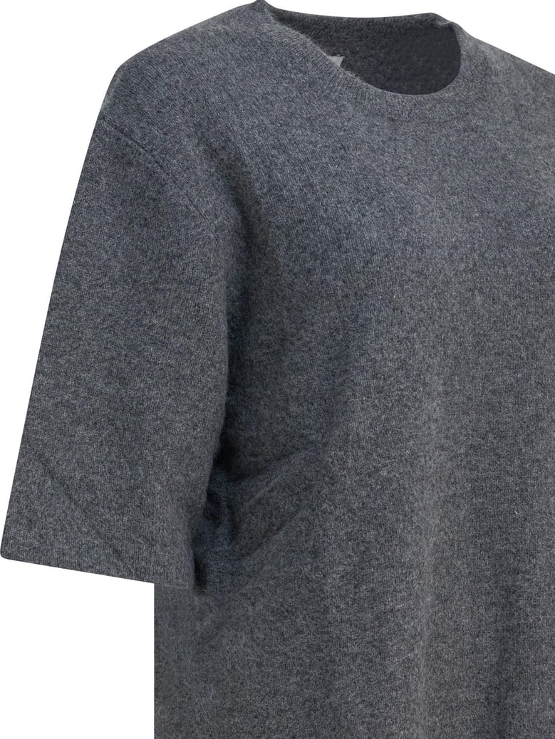 raven crewneck sweater in wool blend by Selfnex