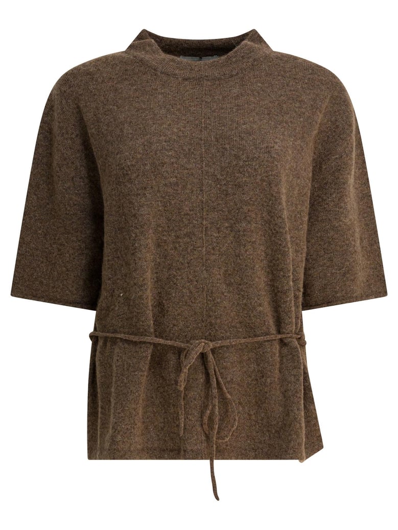 wool-blend crew-neck sweater by Selfnex