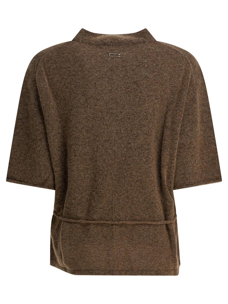 wool-blend crew-neck sweater by Selfnex