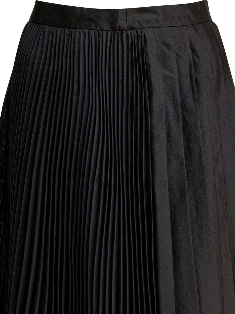 black polyester skirt by Selfnex