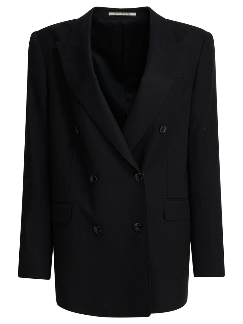 black cupro jacket by Selfnex