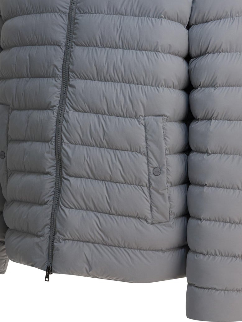 grey hooded rain coat by Selfnex