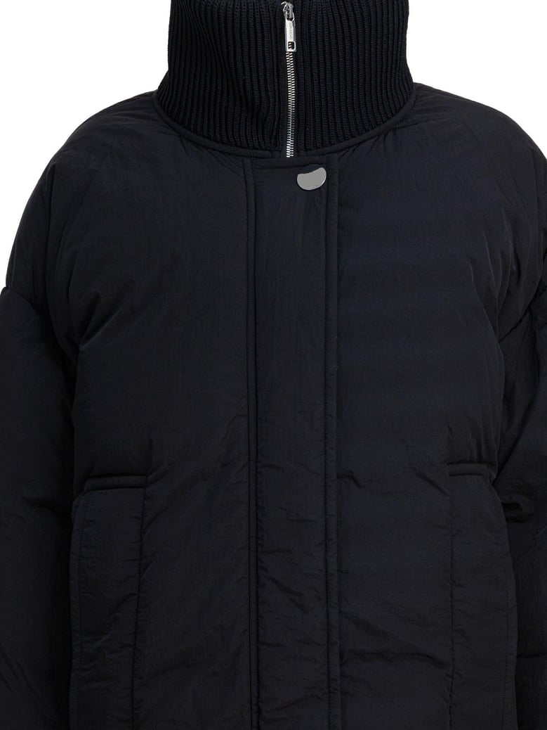 black padded polyamide coat by Selfnex