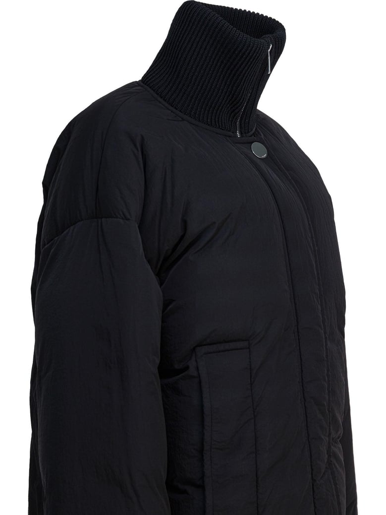 black padded polyamide coat by Selfnex
