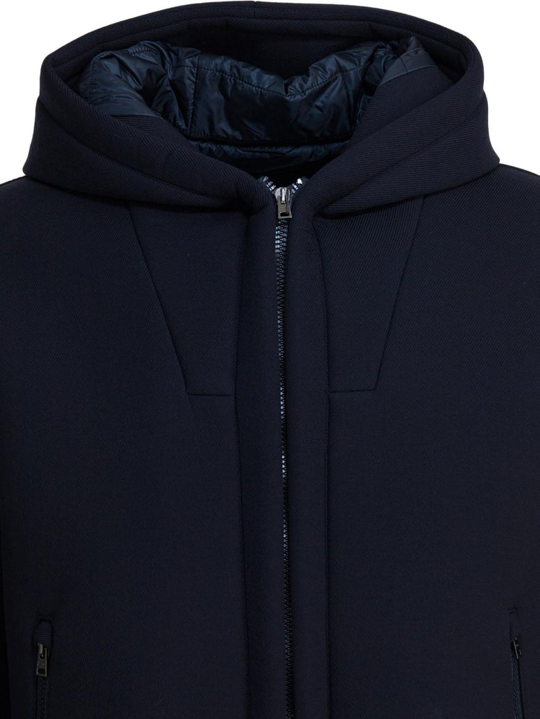blue viscose padded vest by Selfnex