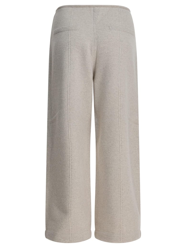 white wool cashmere trousers by Selfnex
