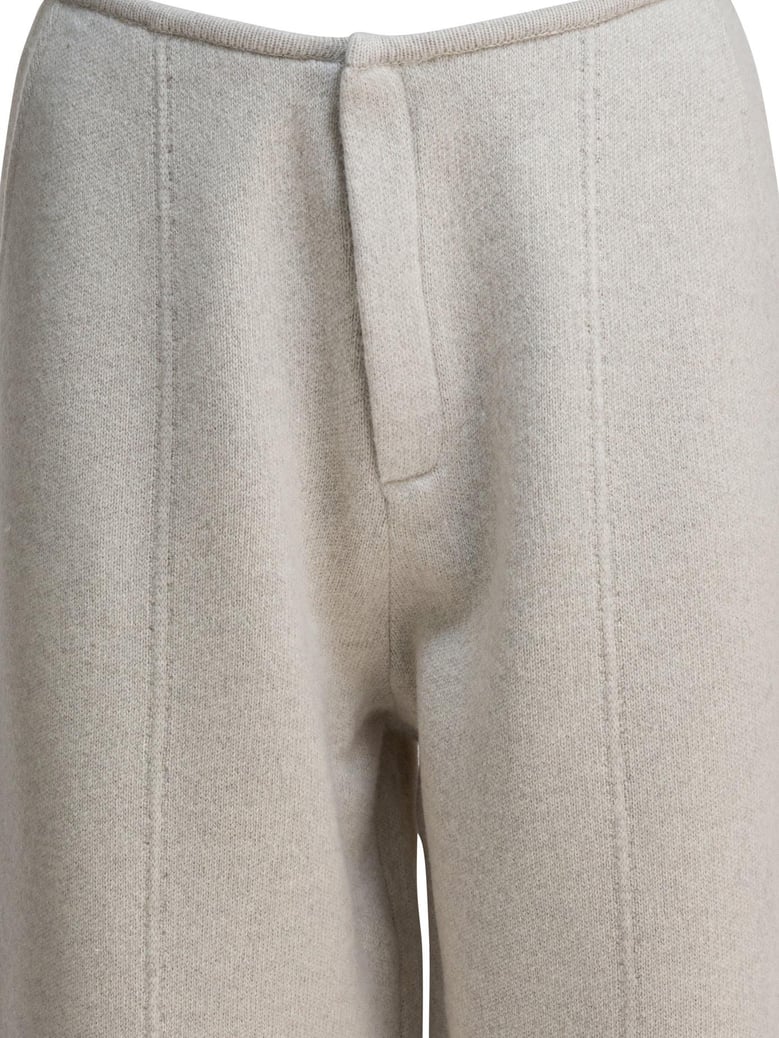 white wool cashmere trousers by Selfnex
