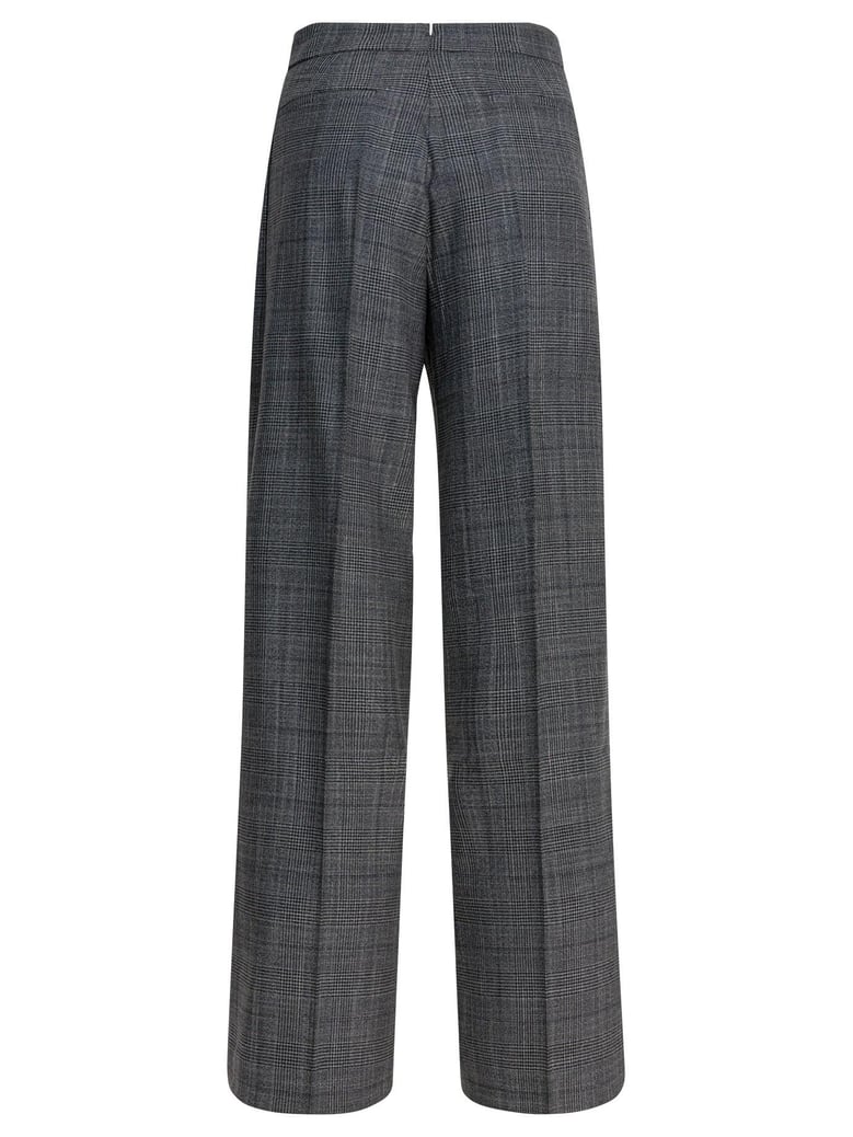 grey wool silk trousers by Selfnex
