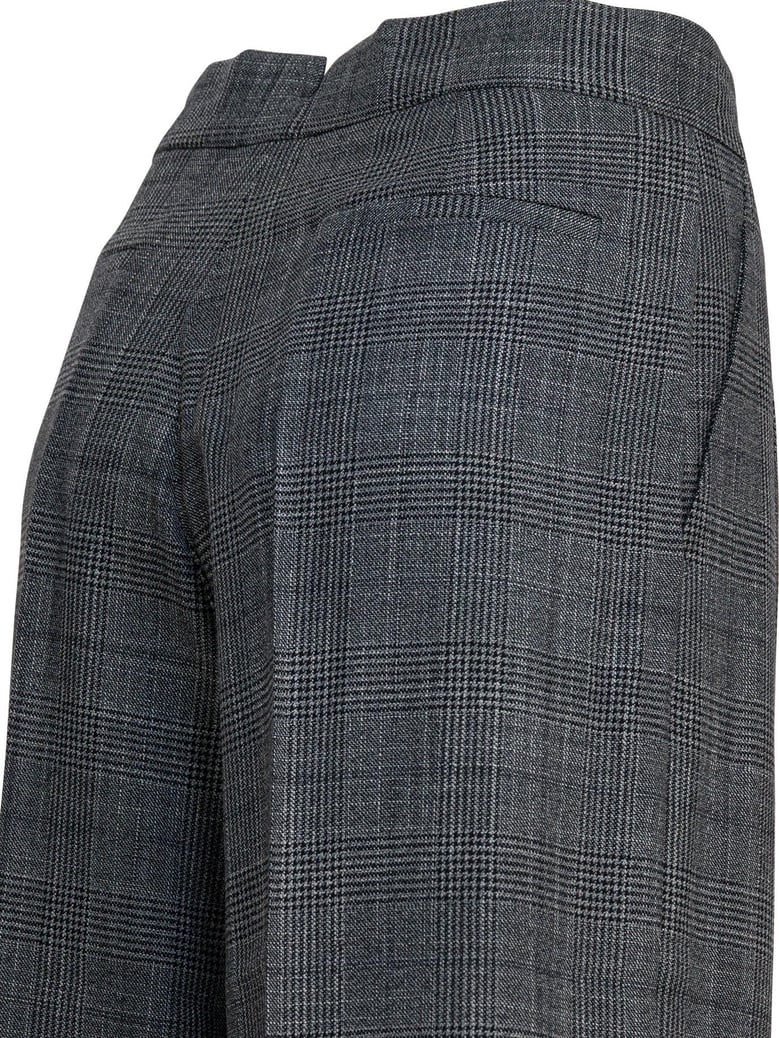 grey wool silk trousers by Selfnex