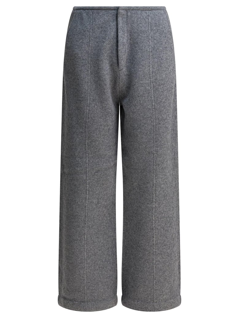 grey wool cashmere trousers by Selfnex