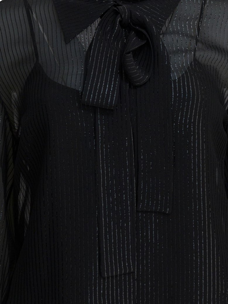 black silk blend shirt by Selfnex