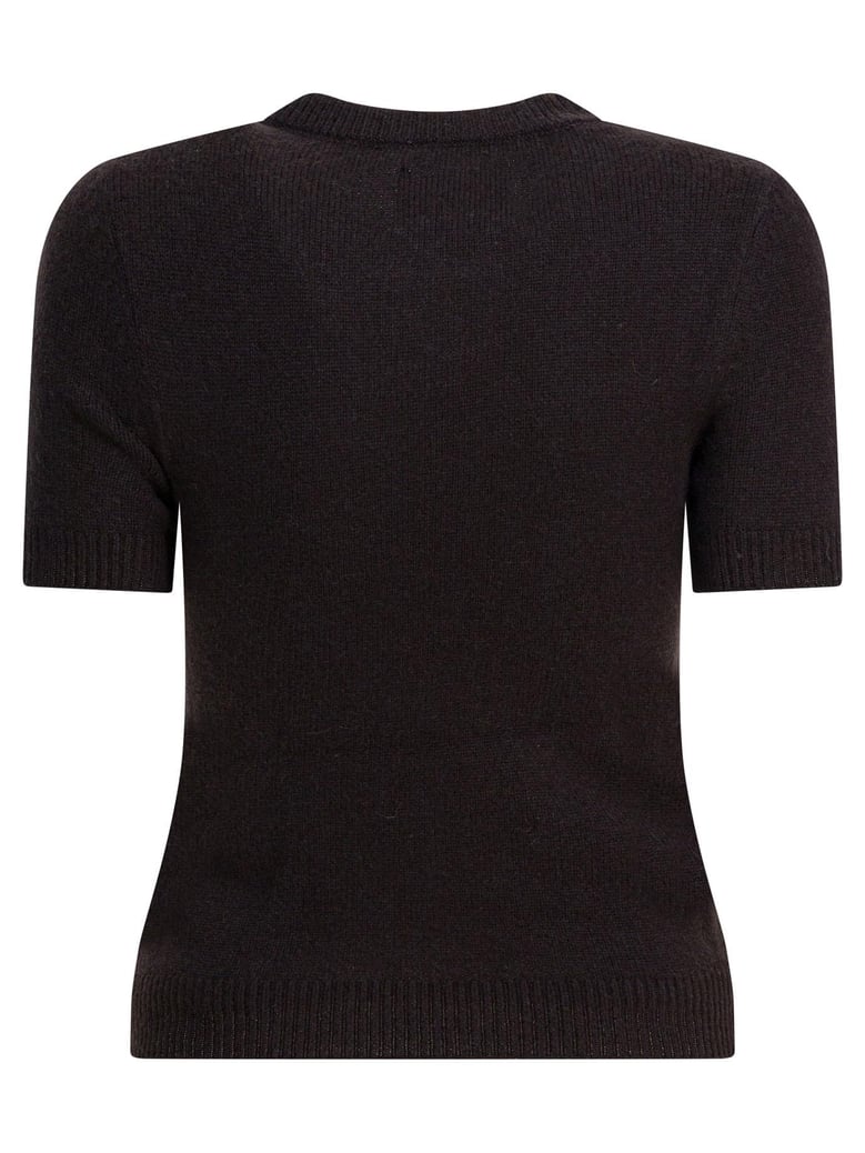 brown cashmere knit sweater by Selfnex
