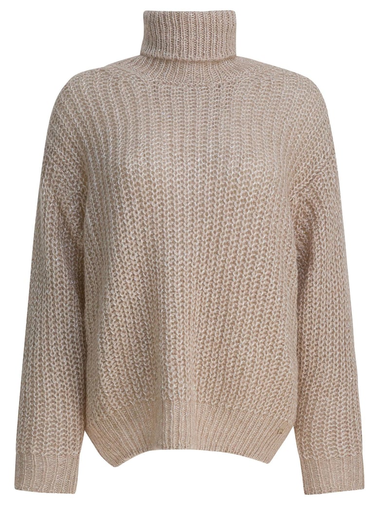 wool and alpaca turtleneck sweater by Selfnex