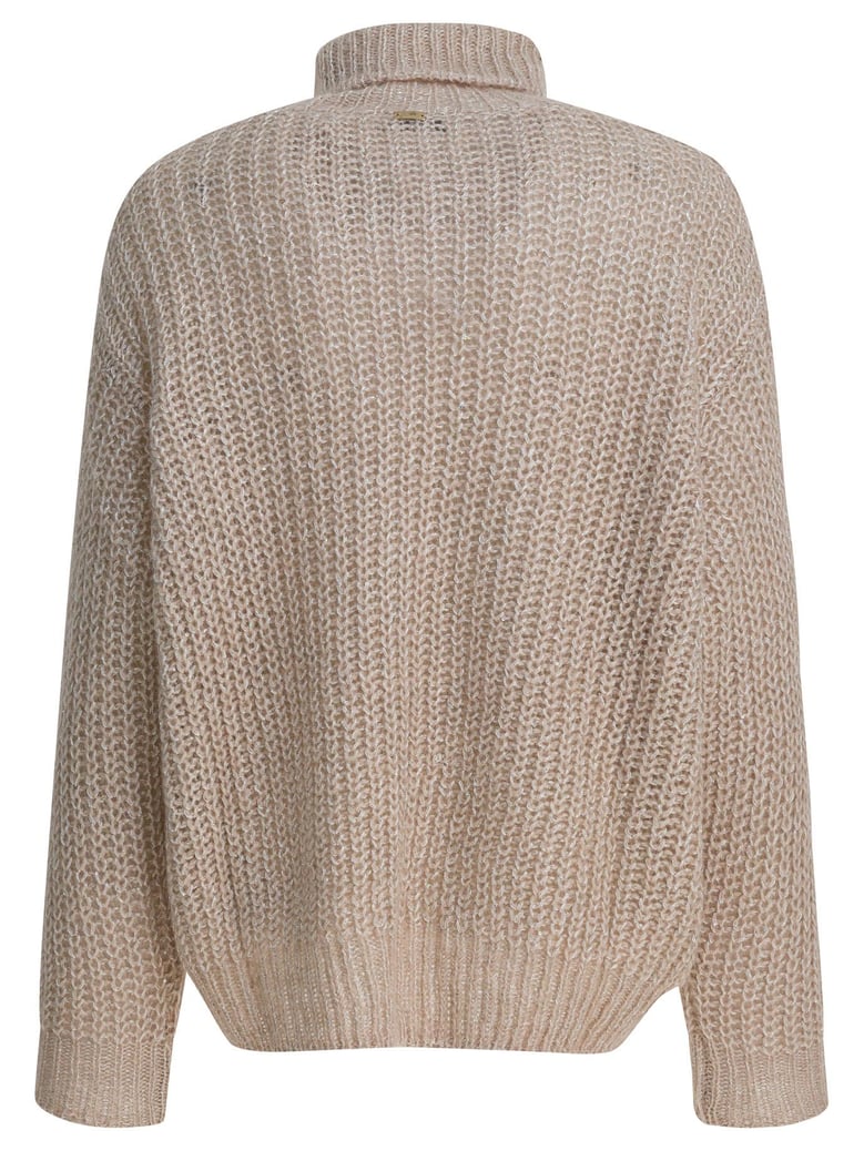 wool and alpaca turtleneck sweater by Selfnex