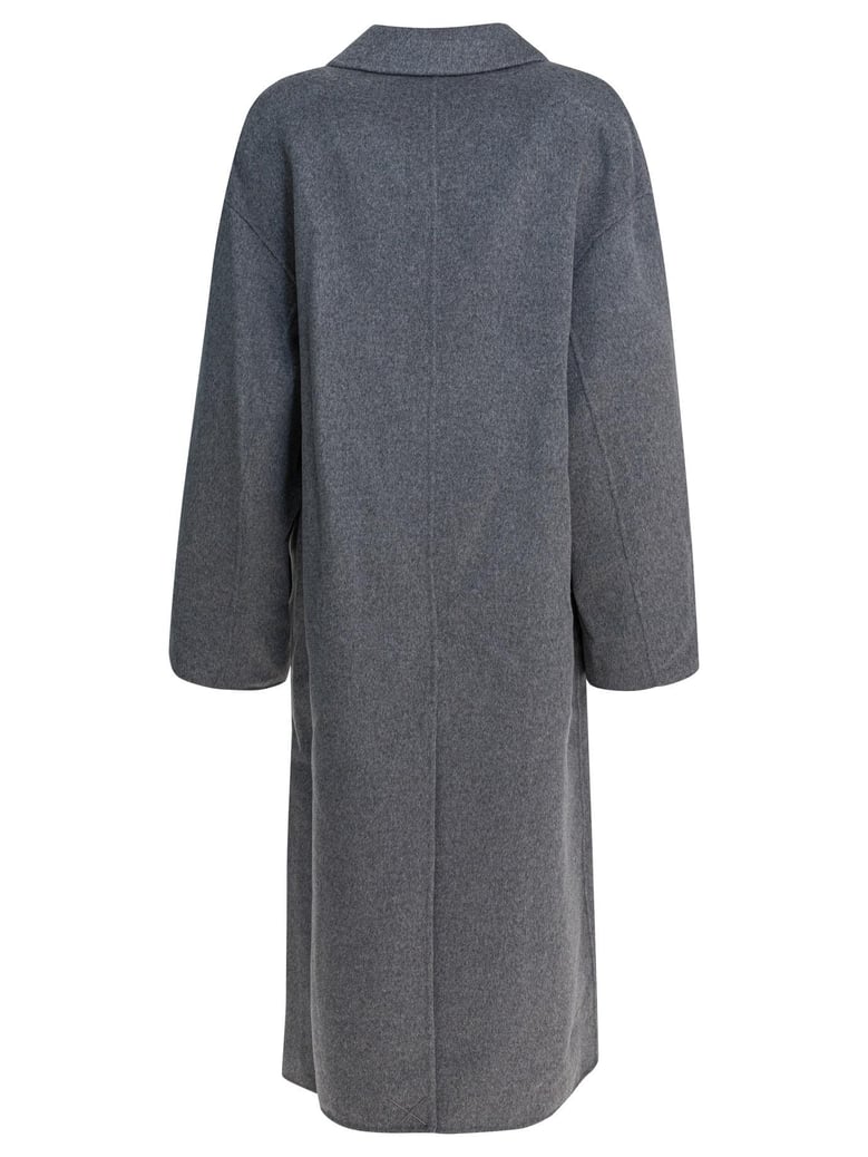 beige wool cashmere coat by Selfnex