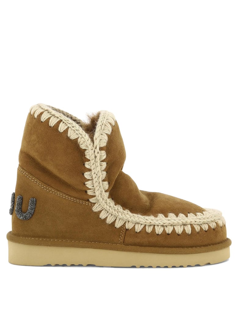 beige suede ankle boots by Selfnex