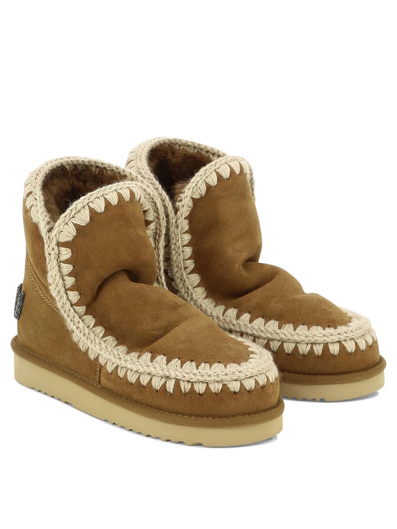 beige suede ankle boots by Selfnex