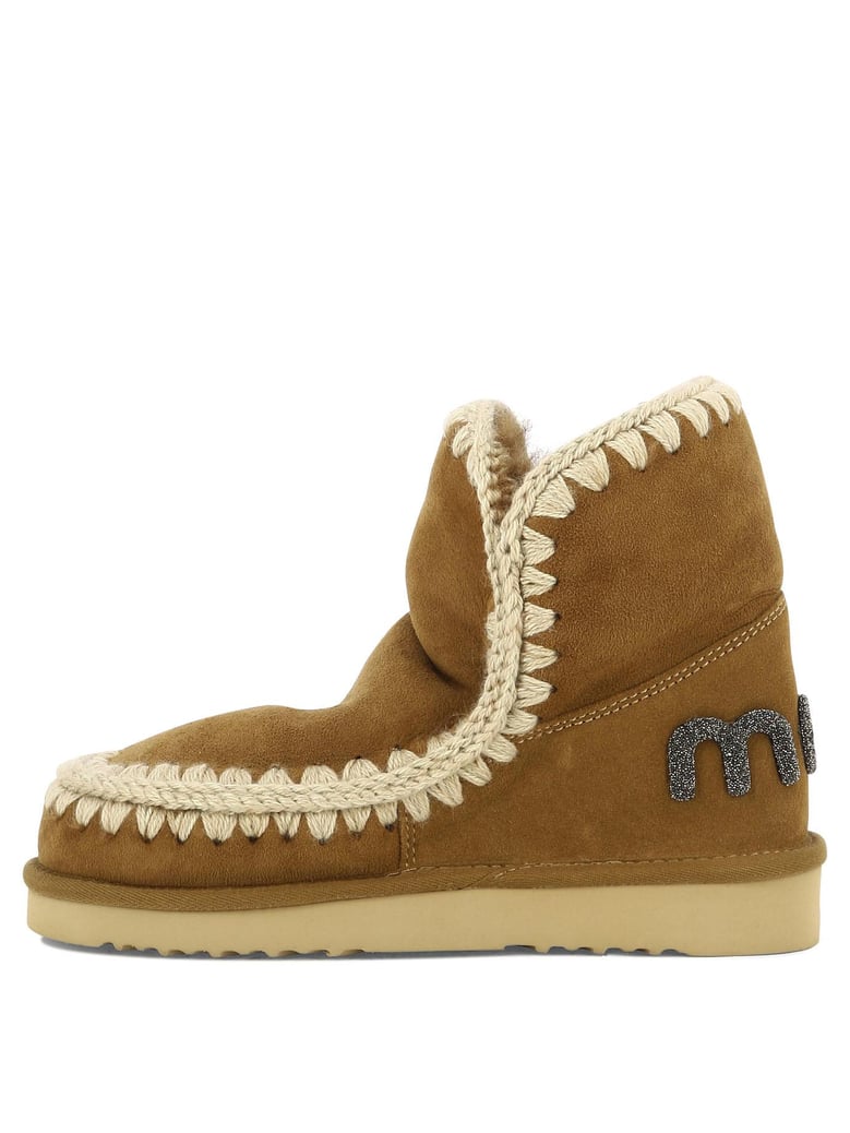 beige suede ankle boots by Selfnex