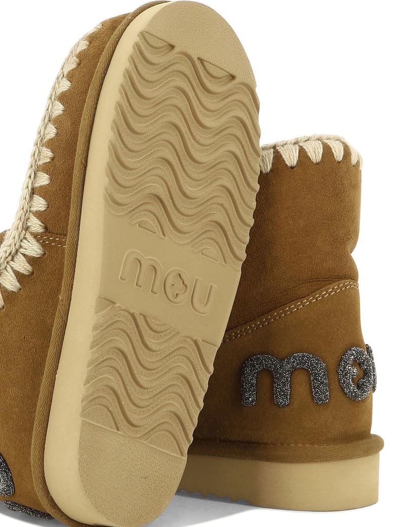 beige suede ankle boots by Selfnex